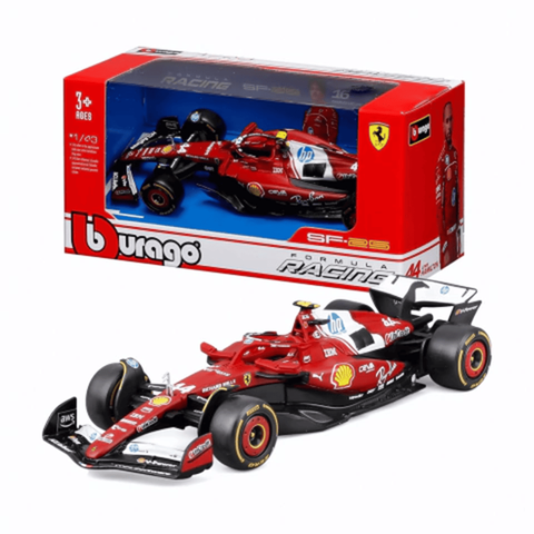 Miniatura F1 Ferrari Sf-25 44 Hamilton S Piloto 1:43 Bburago