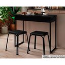 Ver imagem 2 de Kit 2 Banqueta de Cozinha 1748 2 Banquetas Preto - Carraro