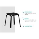 Ver imagem 5 de Kit 2 Banqueta de Cozinha 1748 2 Banquetas Preto - Carraro