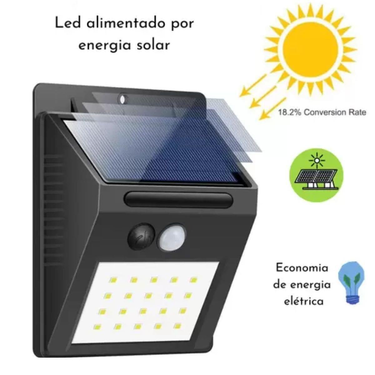 Refletor Led 55w sem Fio Carregado a Luz Solar - 6