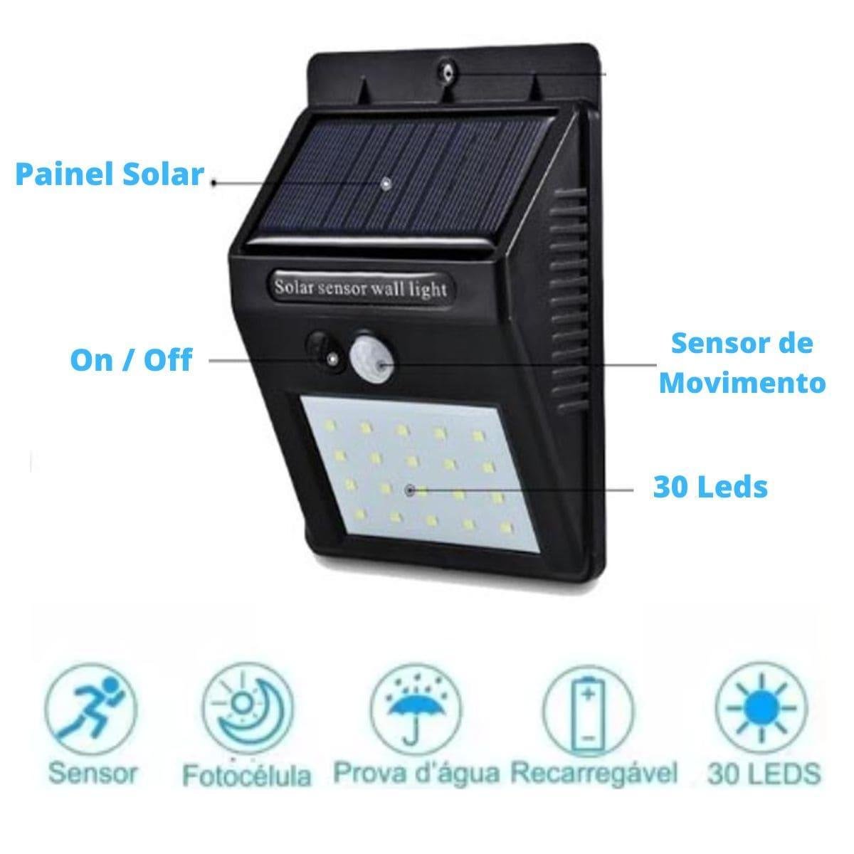 Refletor Led 55w sem Fio Carregado a Luz Solar - 4