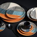 Ver imagem 2 de CONJUNTO C/ 6 XÍCARAS DE CHÁ C/ 6 PIRES COUP ABSTRATA 260ml