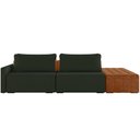 Ver imagem 3 de Sofá Ilha Modular para Sala 232cm com Puff Dublin K01 Veludo Verde Sintético Caramelo - Lyam Decor