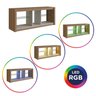 Rack para Tv até 55 Polegadas com 2 Prateleiras em Vidro e Iluminação em Led Rgb - 12