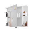 Ver imagem 3 de Espelheira para Banheiro Armário Suspenso Nilo Branco