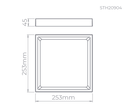 Ver imagem 5 de Plafon De Sobrepor Recuado 24W 4000K STH20904PTO40 Stella