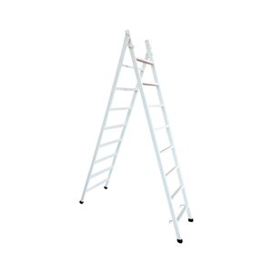 Escada Extensiva em Aço 08x14 Degraus Branco