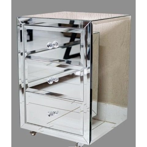 Mesa de Cabeceira Espelhada Maximus Bisote