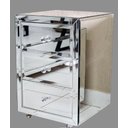 Ver imagem 1 de Mesa de Cabeceira Espelhada Maximus Bisote