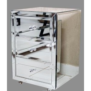 Mesa de Cabeceira Espelhada Maximus Bisote