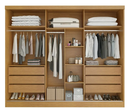 Ver imagem 2 de Guarda Roupa Casal Nature com 1 Espelho 3 Portas de Correr em MDF Nexus Bianchi - Bianchi Moveis
