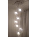 Ver imagem 6 de Lustre Pendente para Sala Pé Direito Duplo Mix Ball P7 - Branco