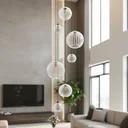 Ver imagem 1 de Lustre Pendente para Sala Pé Direito Duplo Mix Ball P7 - Branco