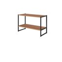Ver imagem 5 de Nicho Parede Escritório 63cm X 28cm 2 Prateleiras F5 Office Cor:nogal com Preto