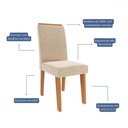Ver imagem 3 de Cadeiras Kit 2 Cadeiras Tais Cinamomo/nude - Cimol