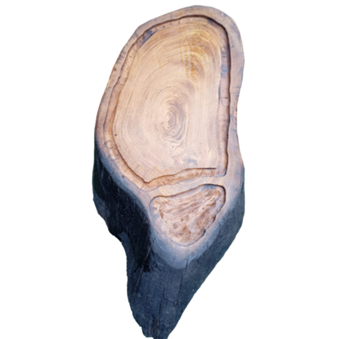 Tábua de Carne e Churrasco com Farofeira de Madeira Canelinha Rústica