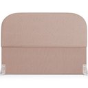 Ver imagem 3 de Cabeceira Cama Box Casal 140cm Orgânica Lanna W01 Linho Rosê - Lyam Decor