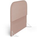 Ver imagem 6 de Cabeceira Cama Box Casal 140cm Orgânica Lanna W01 Linho Rosê - Lyam Decor