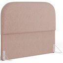 Ver imagem 1 de Cabeceira Cama Box Casal 140cm Orgânica Lanna W01 Linho Rosê - Lyam Decor