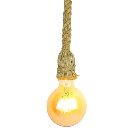 Pendente Corda Retro 1,5m Designer Rustico E27 Tb-06-1970