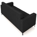 Ver imagem 7 de Sofá 3 Lugares Sala Living Industrial 180cm Senna K01 Veludo Preto - Lyam Decor