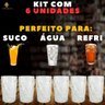 Jogo de Copos 370ml em Vidro Grosso Ideal para Bebidas e Drinks - 9