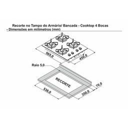 Cooktop Itatiaia Electra 4 Bocas com Mesa de Vidro Temperado e Acendimento Superautomático Preto - 7