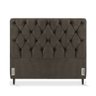 Cabeceira de Cama Box Casal 138 Cm Marselha Larhome Suede Veludo Marrom Escuro - 2