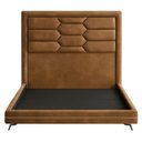 Ver imagem 6 de Cama Queen Pés Ferro Otto com Cabeceira Roma Corano Caramelo Bouclé Off White - Nexta Casa
