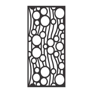 Painel Vazado Divisória Mdf Nairóbi Preto Decore Painéis e Divisórias 1,80x2,70m
