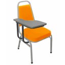 Ver imagem 1 de Cadeira Universitária Empilhável Linha Hotel Plus Laranja