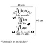 Adesivo de Parede Frase Viva , Ria e Ame:48 X 60 Cm - 2