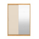 Ver imagem 3 de Guarda-roupa Casal Riva Cinamon Touch/off White 2 Portas Deslizantes 4 Gavetas com Espelho | Liberty