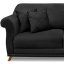 Ver imagem 7 de Sofa 2 Lugares Retro Polo 180cm com Almofada Veludo 2237 Ezz 2237