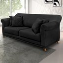 Ver imagem 2 de Sofa 2 Lugares Retro Polo 180cm com Almofada Veludo 2237 Ezz 2237