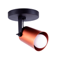 Ver imagem 1 de Luminária de Teto Spot Sobrepor Direcionável Fokus 1 Lâmpada E27 Moderno Bivolt:Cobre/110V/220V