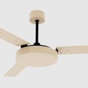 Ver imagem 2 de Ventilador de Teto com Controle Remoto Natuvent Vitta sem Luz 3 Pás MDF Palha Natural