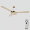 Ver imagem 1 de Ventilador de Teto com Controle Remoto Natuvent Vitta sem Luz 3 Pás MDF Palha Natural
