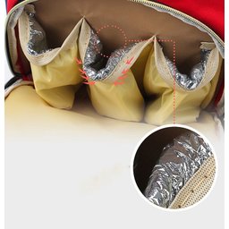 Mochila Maternidade Multifuncional Moderna e Térmica:Branco - 7