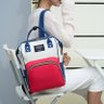 Mochila Maternidade Multifuncional Moderna e Térmica:Branco - 9