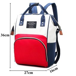 Mochila Maternidade Multifuncional Moderna e Térmica:Branco - 4