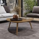 Ver imagem 2 de Mesa de Centro Unique em MDF Louro Pés em Madeira Marin