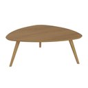 Ver imagem 1 de Mesa de Centro Unique em MDF Louro Pés em Madeira Marin