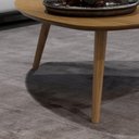 Ver imagem 3 de Mesa de Centro Unique em MDF Louro Pés em Madeira Marin
