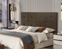 Ver imagem 1 de Painel Cama Box Botão Casal 1,40 Elegance Cor Marrom Comprar