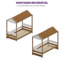 Ver imagem 7 de Cama Casinha Solteiro Reversível Aria Casatema MadeiraOriginals Marrom/Nogueira/Branco