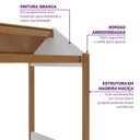 Ver mais imagens de Cama Casinha Solteiro Reversível Aria Casatema MadeiraOriginals Marrom/Nogueira/Branco