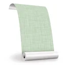 Ver imagem 3 de Papel de Parede Adesivo Linho Verde Lavável Fosco 10m