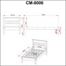 Cama de Solteiro Cm8006 Amêndoa Branco Tecnomobili + Colchão Ortobom - 2