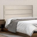 Ver imagem 4 de Cabeceira Painel Estofada Box Casal Queen 160cm Suede Bege